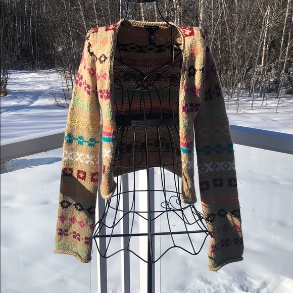 GUESS Open front, thick cardigan sweater - Picture 2 of 8